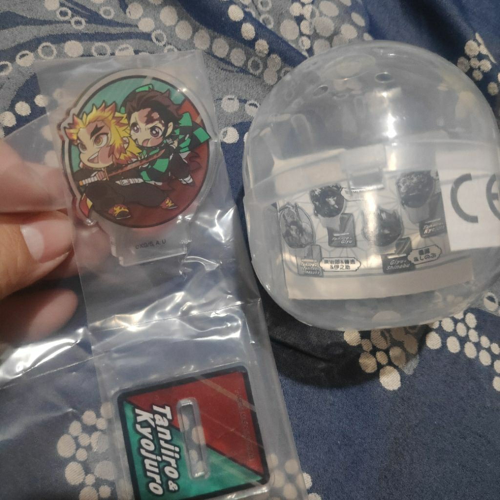 official mini acrylic stand demon slayer kimetsu no yaiba Hashira Kyojuro Rengoku & Tanjiro Kamado