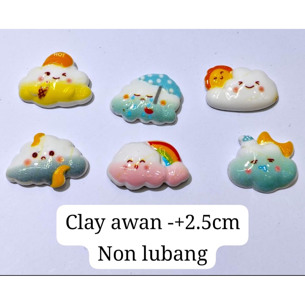 Clay Awan Non Lubang Per5pcs