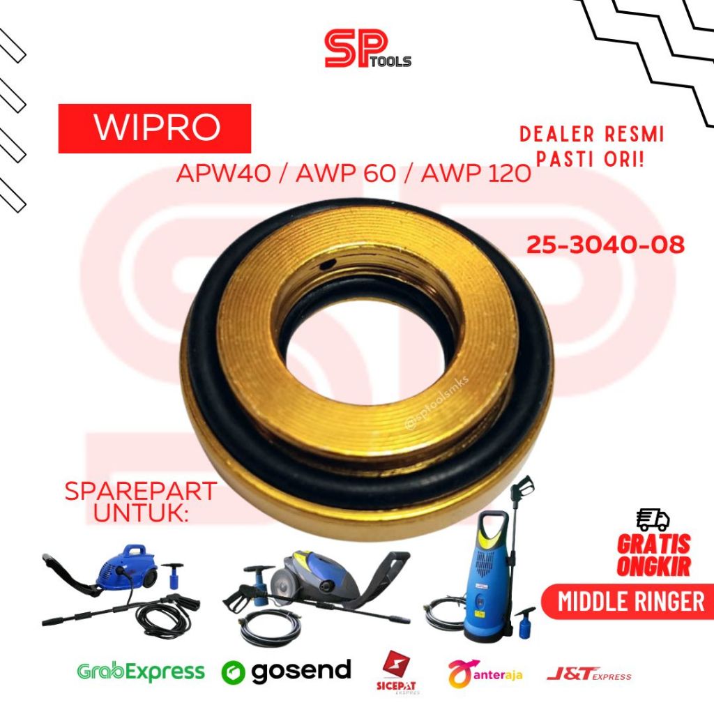 SPAREPART MIDDLE RINGER SEAL MESIN JET CLEANER STEAM CUCI MOBIL / AC APW40 / APW60 / APW120 WIPRO
