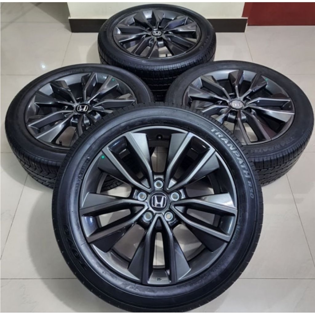 Velg pelek mobil Second murah oem Honda Hrv ring 18 ban Brigestoone