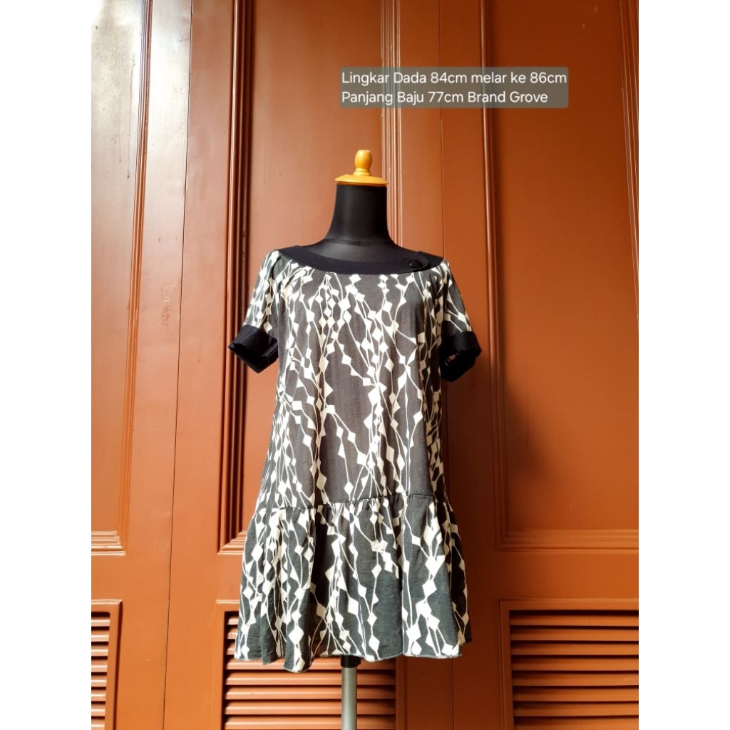 Dress mini/atasan babydoll b r a n d Grove