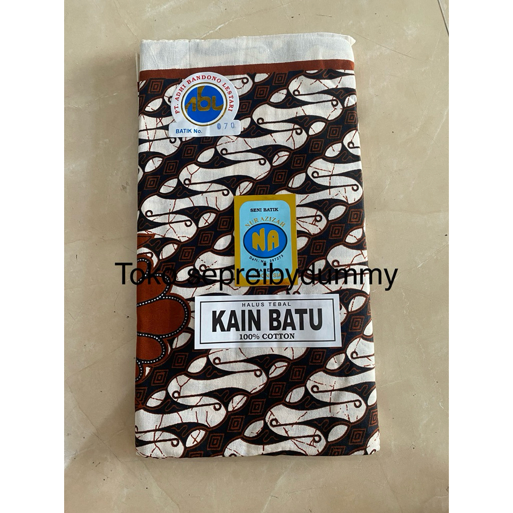 kain Panjang sewek jarik batik pekalongan NA warna putih motif parang kombinasi garuda kain batu mer