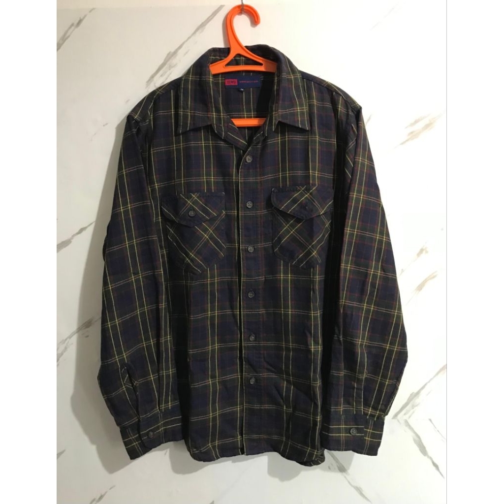 SALE Edwin Jeans Kemeja Flannel Lengan Panjang Original Authentic Murah