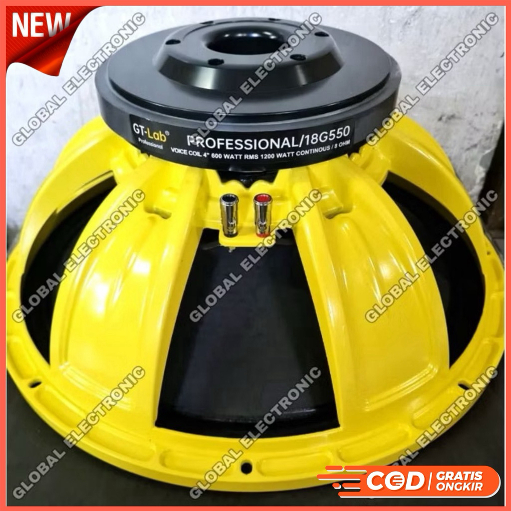 Komponen Speaker 18 Inch GT Lab 18G550 / 18 G550 Original By RDW 1200W
