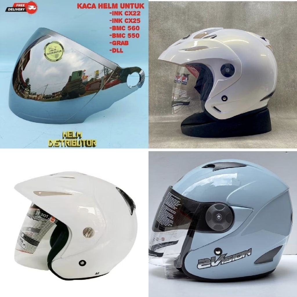 VISOR / KACA HELM KYT FOR KYT 2 VISION KYT ROMEO KYT SCORPION KING INK CX 22 INK CX 25