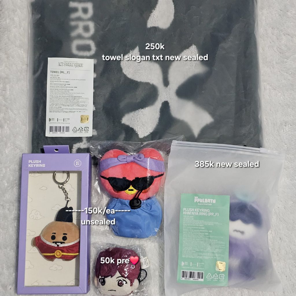 shooky tata jhope ppulbatu towel txt official