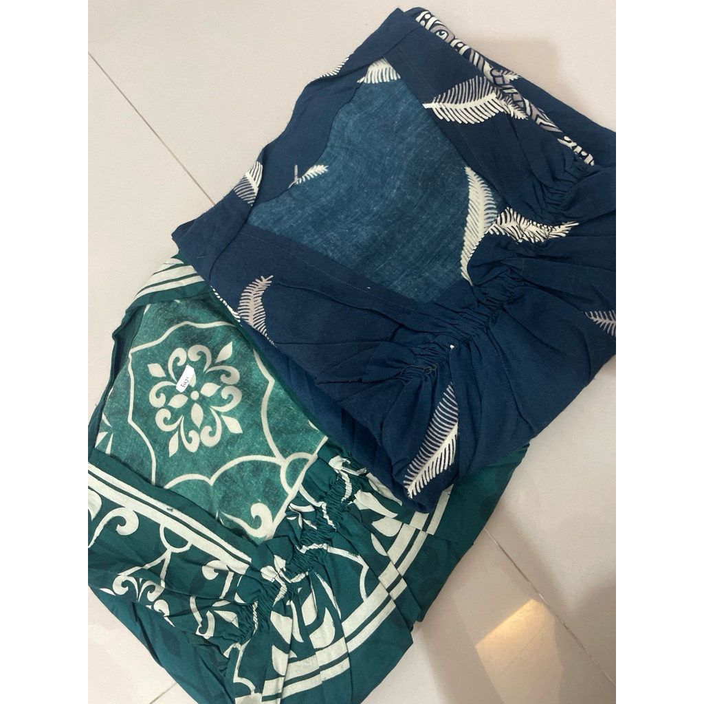 DASTER FUJI RIJEK BUNDLING 2 ZAVEERA EMERALD & TIARA TURKISH BAHAN RAYON PRINT PREMIUM ANGGUNLY || B
