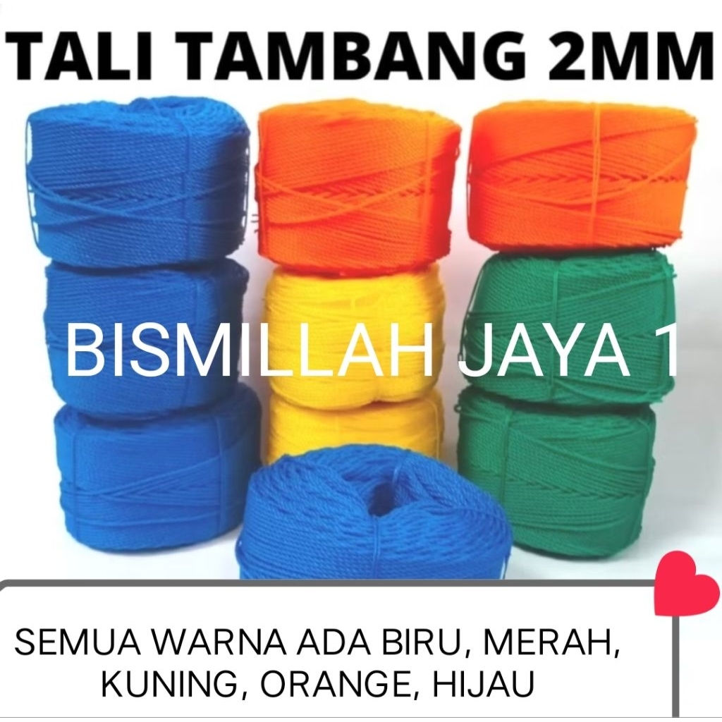 KENUR TALI 2mm panjang +-150m grosir
