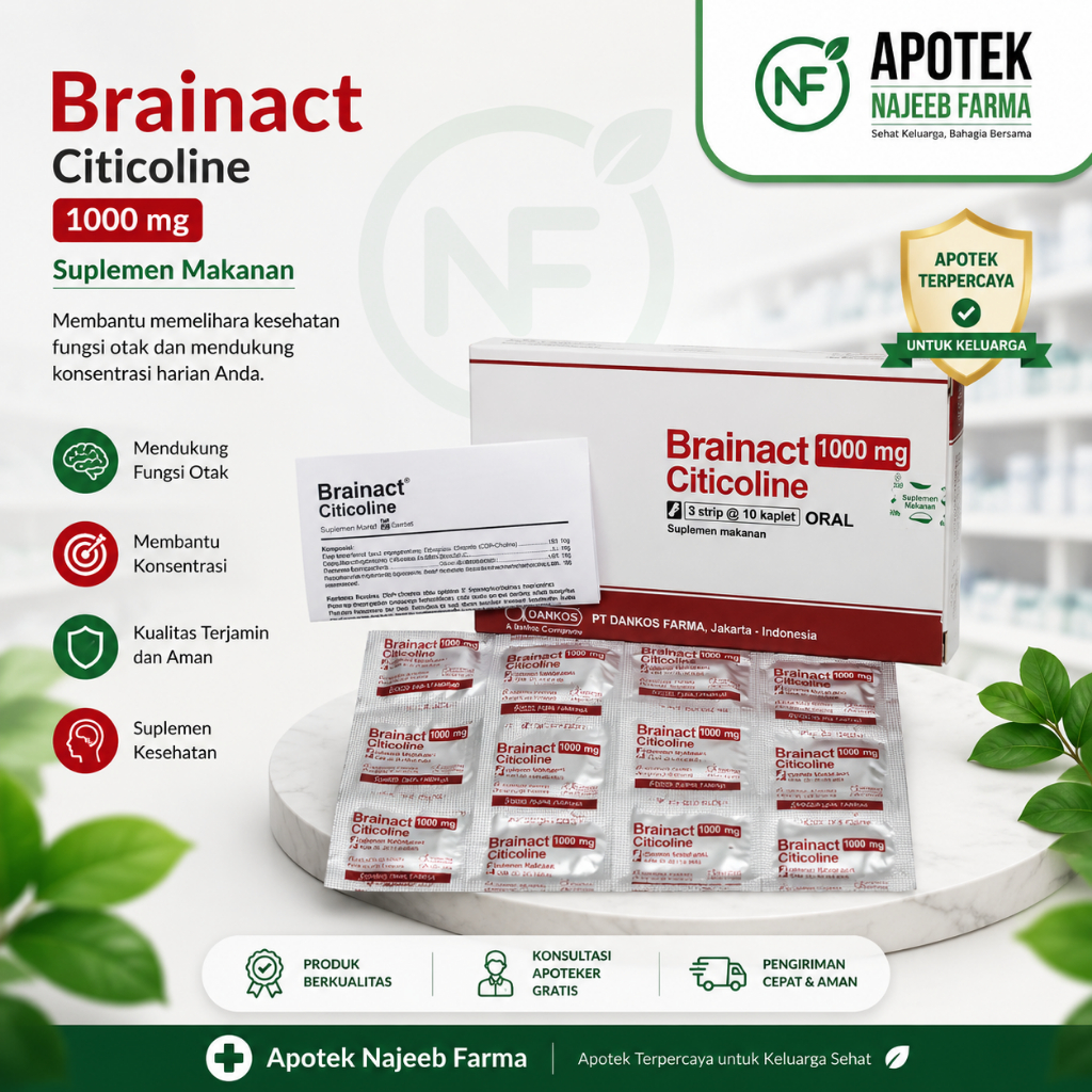 BRAINACT 1000 MG BOX 30 KAPLET