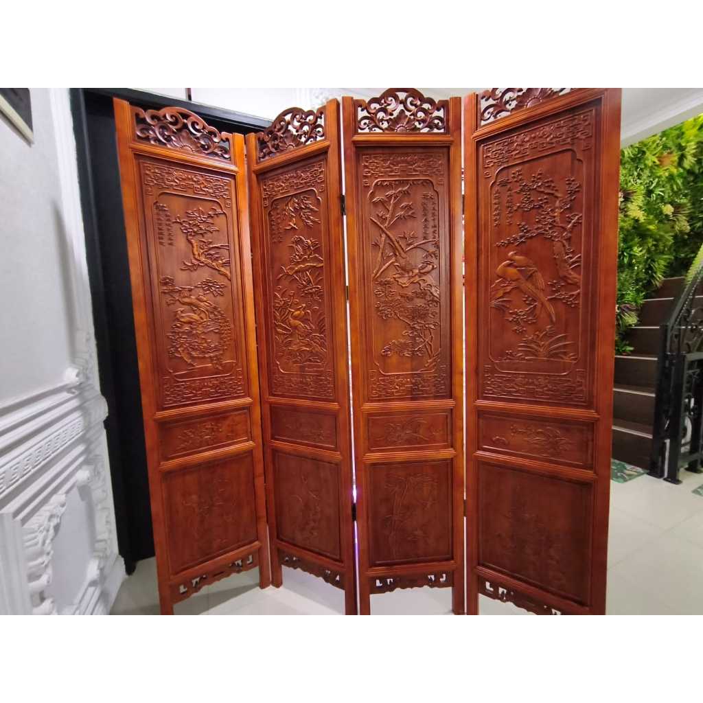 Penyekat Ruangan Kayu Partisi Ruangan Sekat Ruangan Lipat