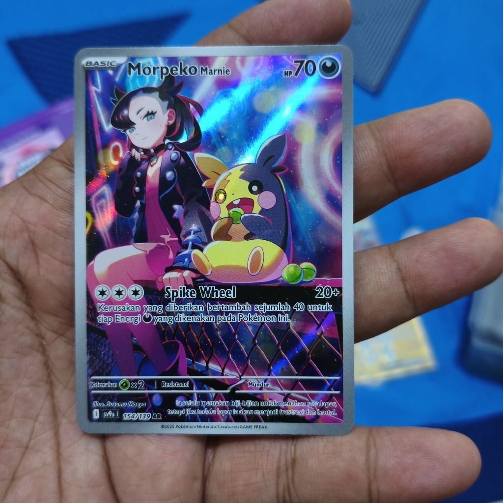 morpeko marnie ar tcg pokemon / kartu pokemon