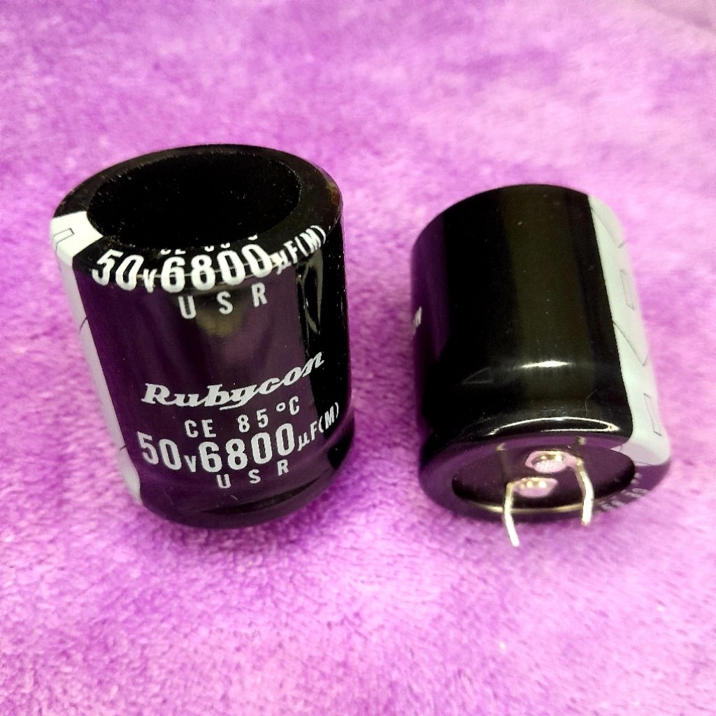 Elco 6800uf 50v Rubycon original suport huper