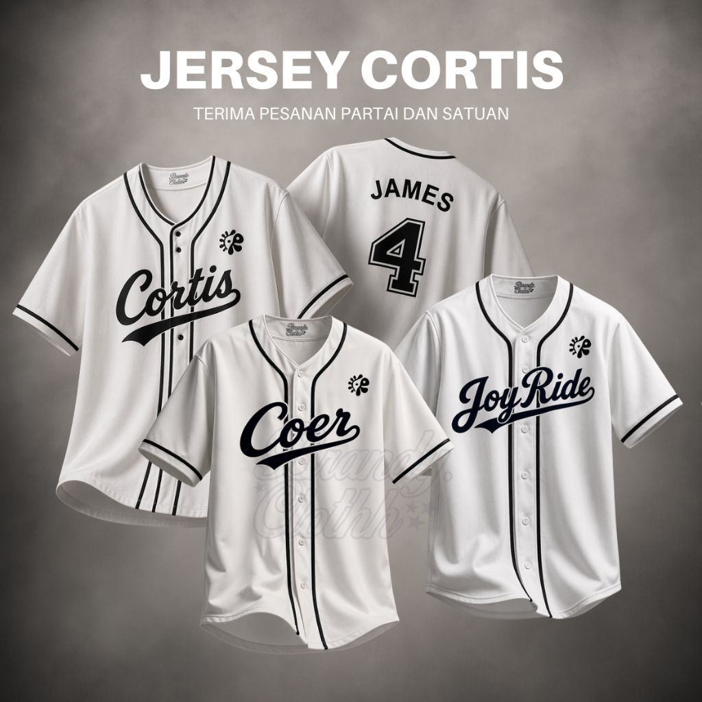 CORTIS JERSEY BASEBALL T-SHIRT