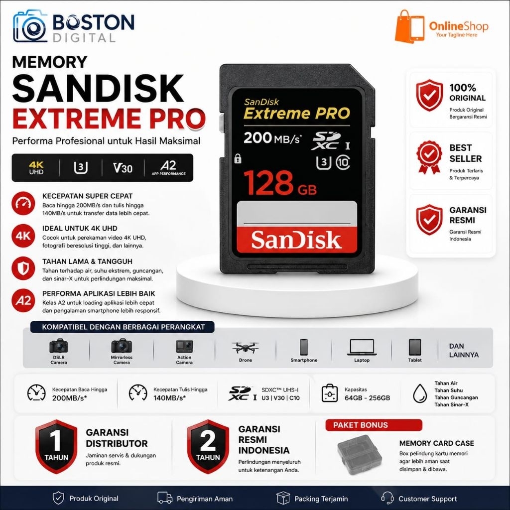 MEMORY SANDISK EXTREME PRO / SANDISK EXTREME PRO 200MBPS