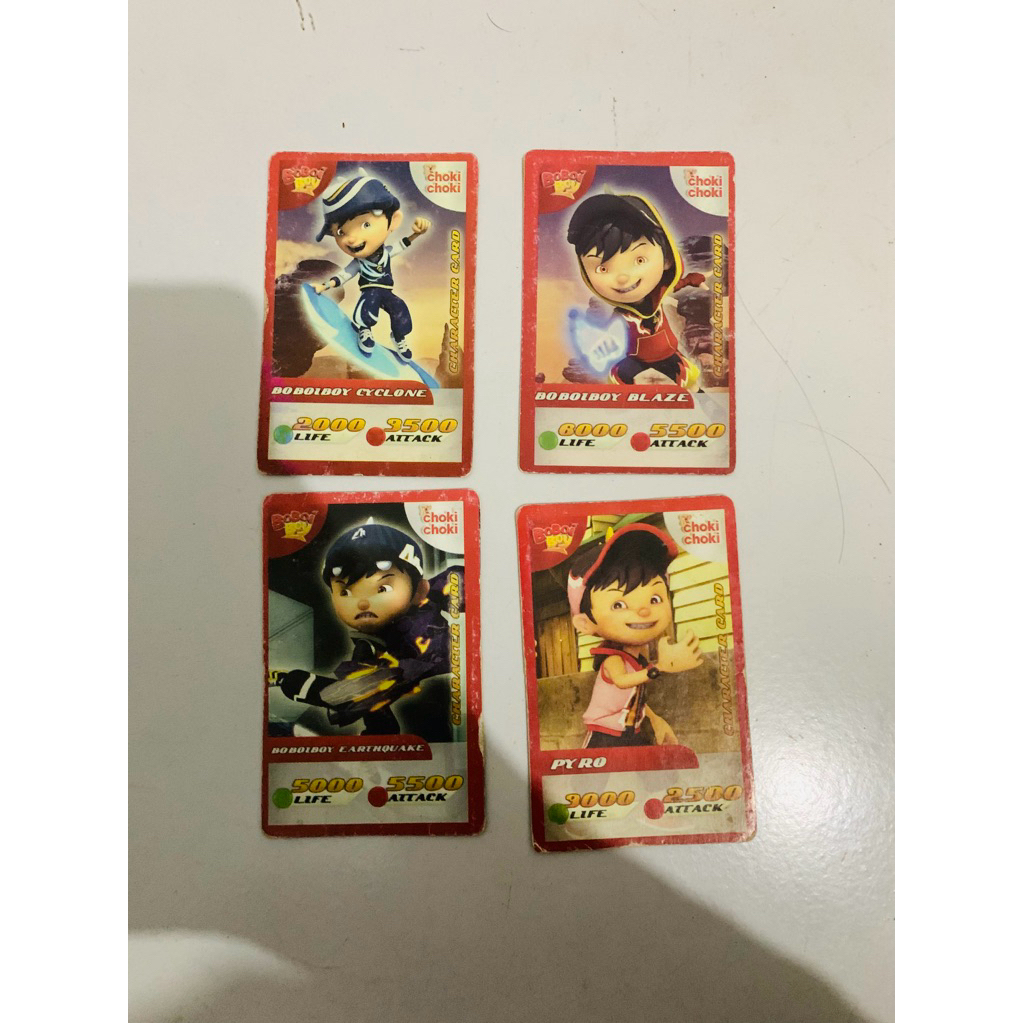 Kartu choki choki boboiboy 2015 rare