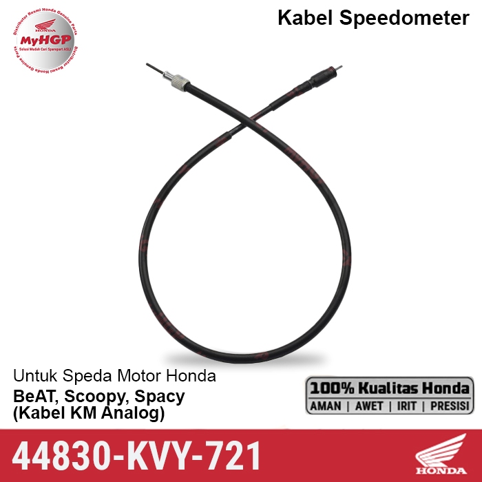 44830KVY721 Kabel Speedometer Speedo KM BeAT Scoopy Spacy Asli ORI 44830-KVY-721