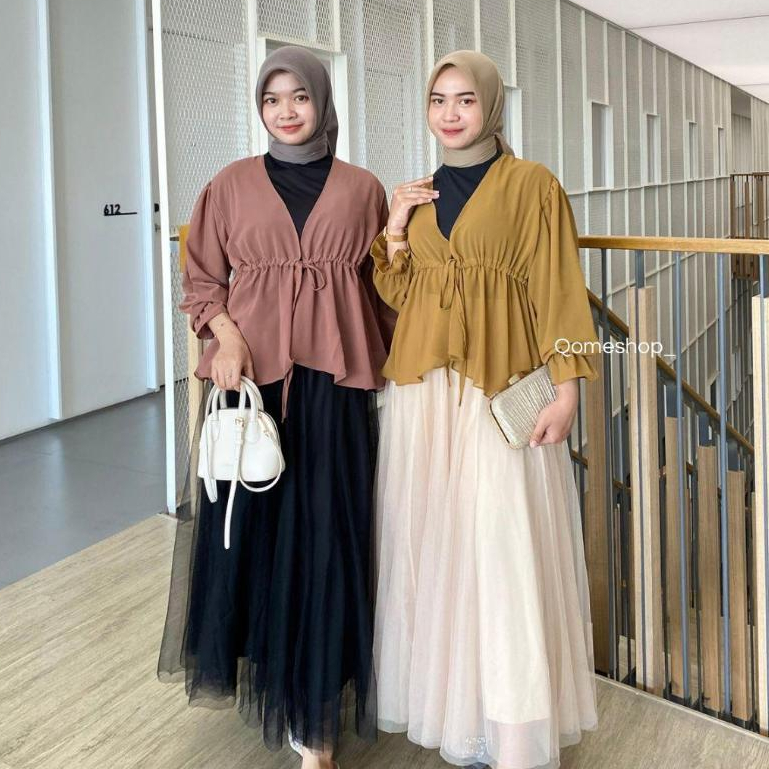 QOME - Blouse Ceruti/ Outer Shana /Blouse Wanita/Outer Ceruti/Outer Wanita