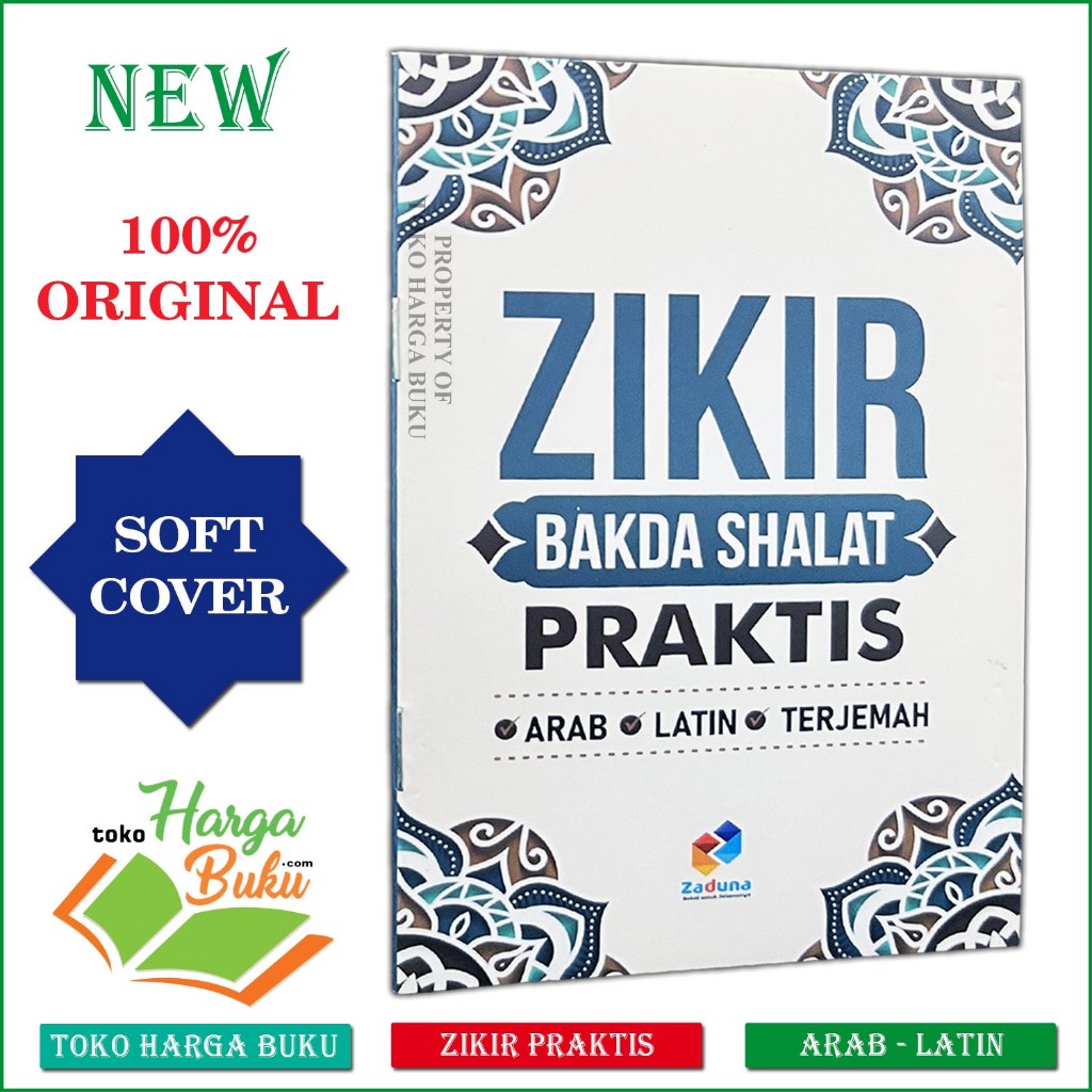 Foto Buku Saku Zikir Bakda Shalat Praktis dilengkapi dengan Bahasa Arab Latin & Terjemah lengkap - Zaduna