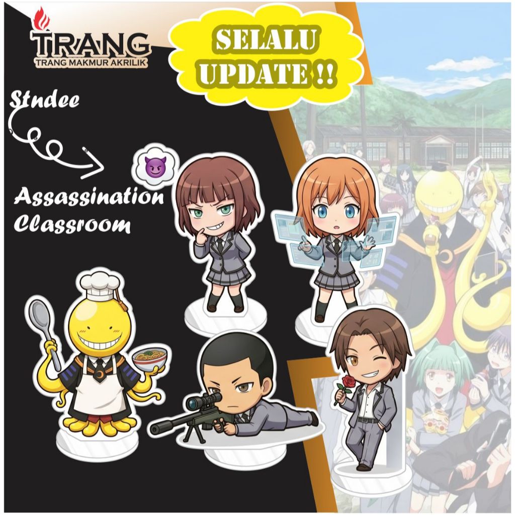 Standee Figure Akrilik Ansatsu Kyoushitsu Chibi / Standing Actioo figure Acrylic Assassination Class