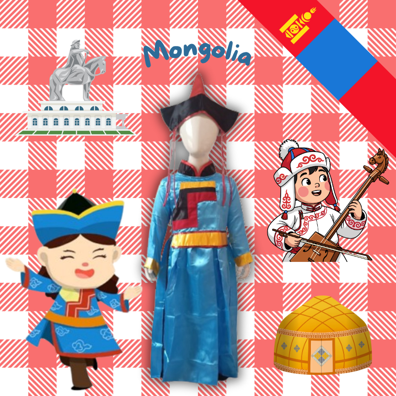Mongolia Girl | Baju Negara Mongolia Anak Dan Dewasa | Traditional Costume Of Mongolian