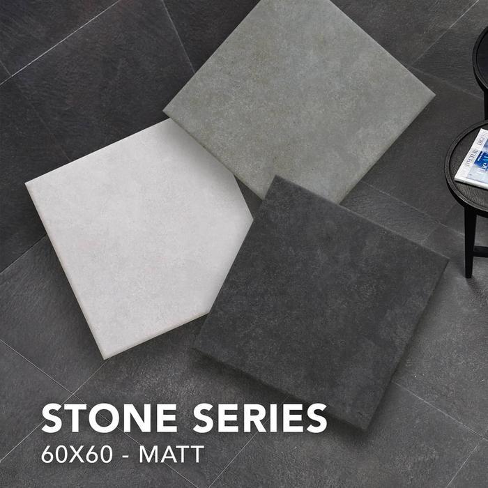 INFINITI GRANIT 60X60 STONE SERIES BLACK, WHITE, GREY I WAJIB CEHCK FOTO TERAKHIR