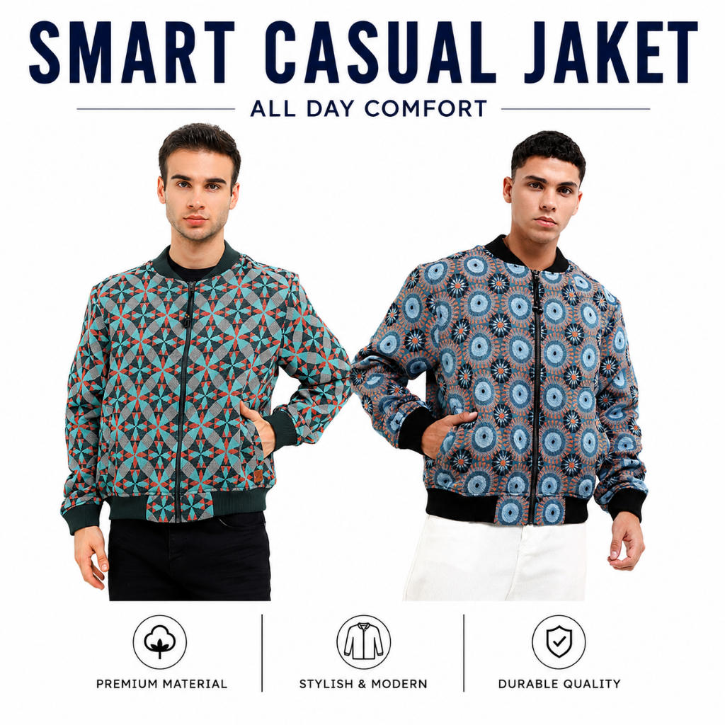 Jaket Smart Casual Motif Andrew Smith