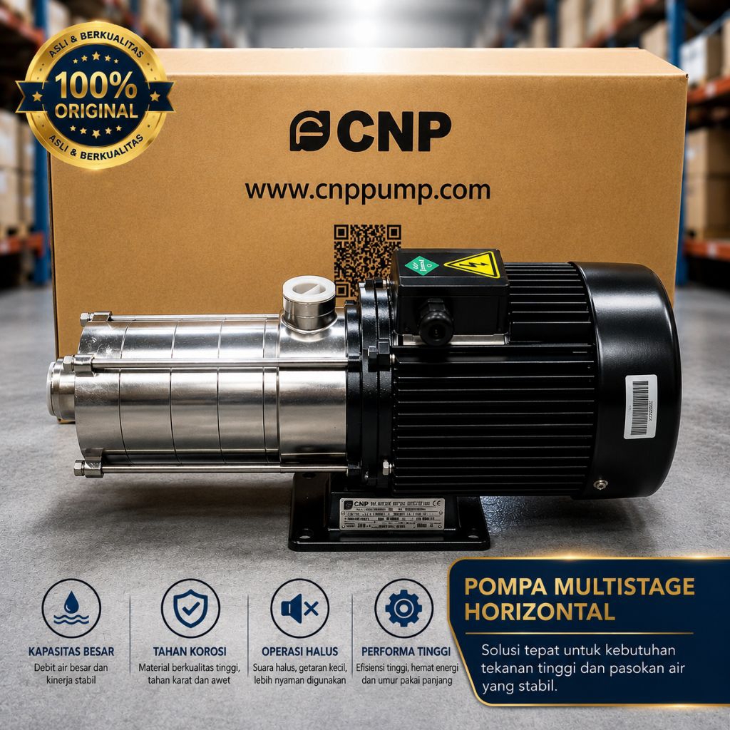 Pompa Booster Pump CNP CHLF 4-60 380v Horizontal Multi Stage PumpnCNP
