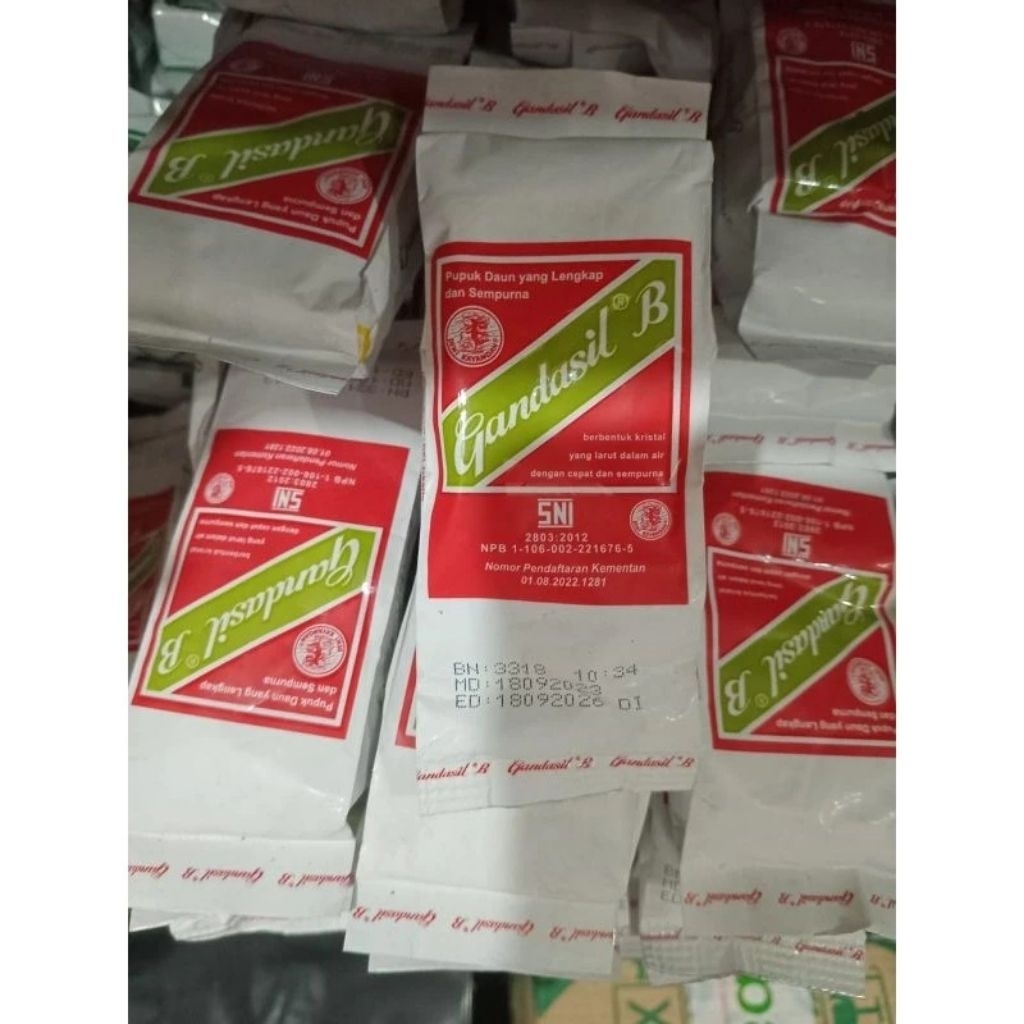 Pupuk NPK Gandasil B (Nitrogen, Fosfor, Kalium)