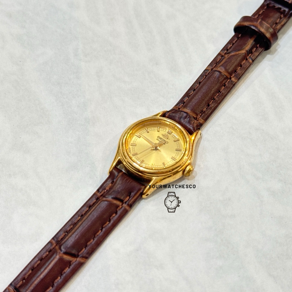 Jam Tangan Wanita SEIKO Vintage Original Leather Strap / Jam Tangan Seiko Wanita / Seiko Ladies
