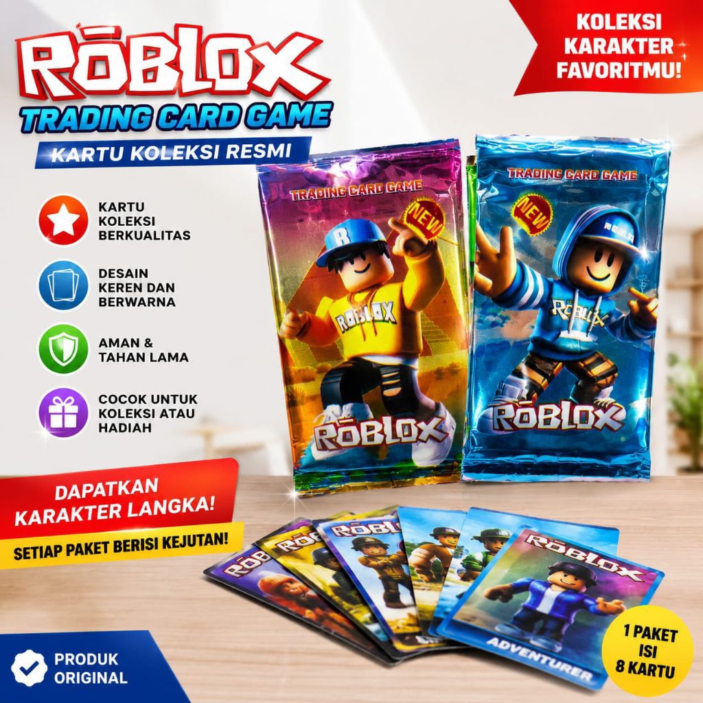 12 SACHET KARTU FOIL ROBLOX / TRADING CARD GAME ROBLOX