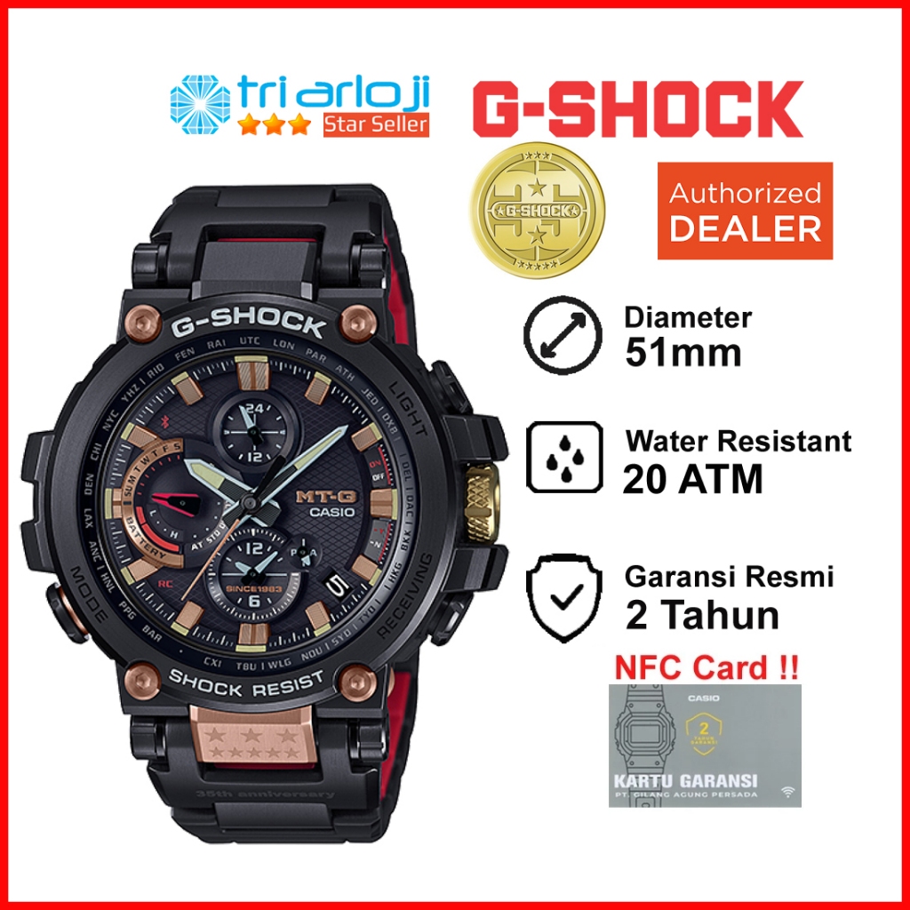 Casio G-Shock MTG-B1000TF-1ADR Jam Tangan Pria GSHOCK MTGB1000TF Anniversary 35 th Limited MTG-B1000