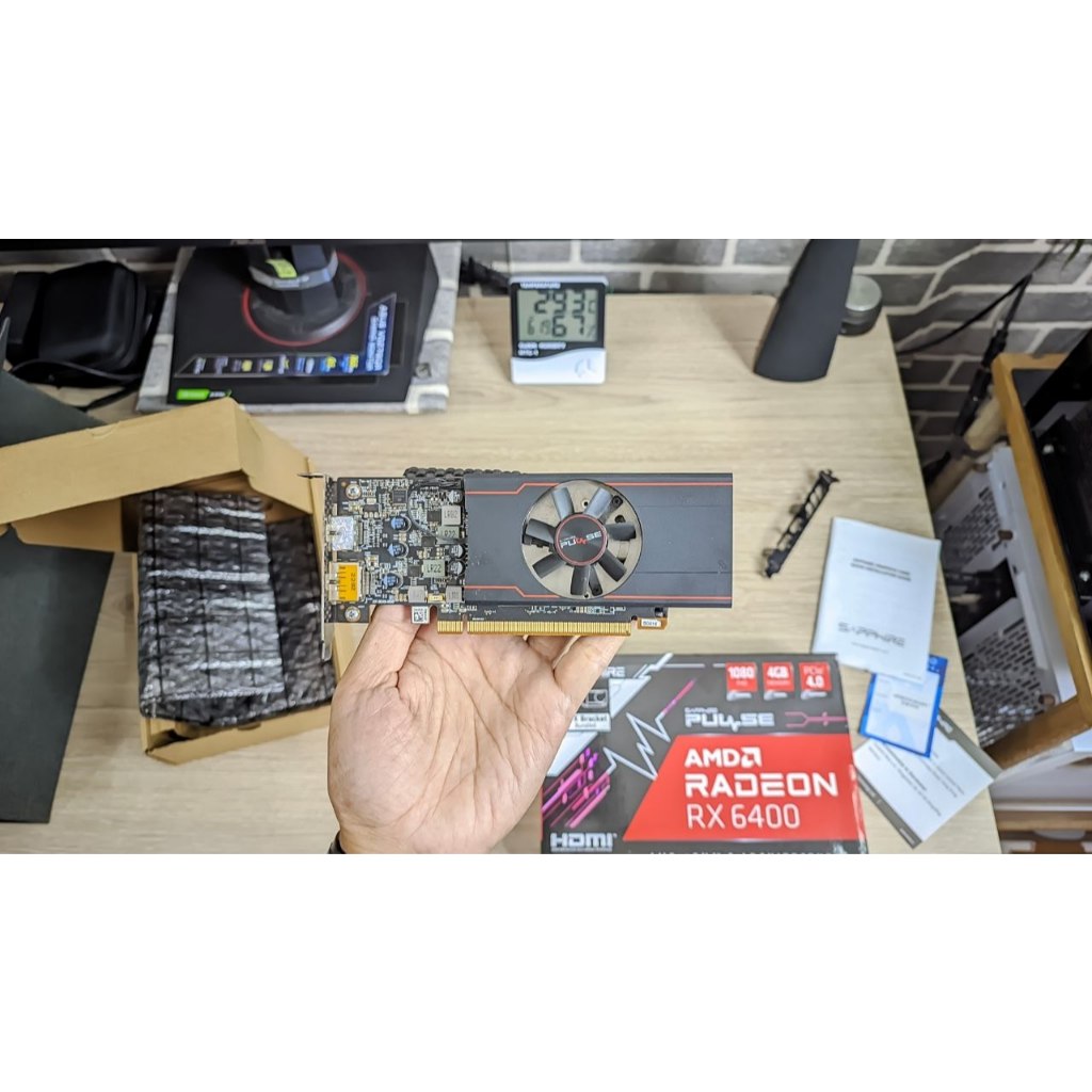 Sapphire PULSE RX 6400 4GD6 Low Profile Mantab Jiwa Condition