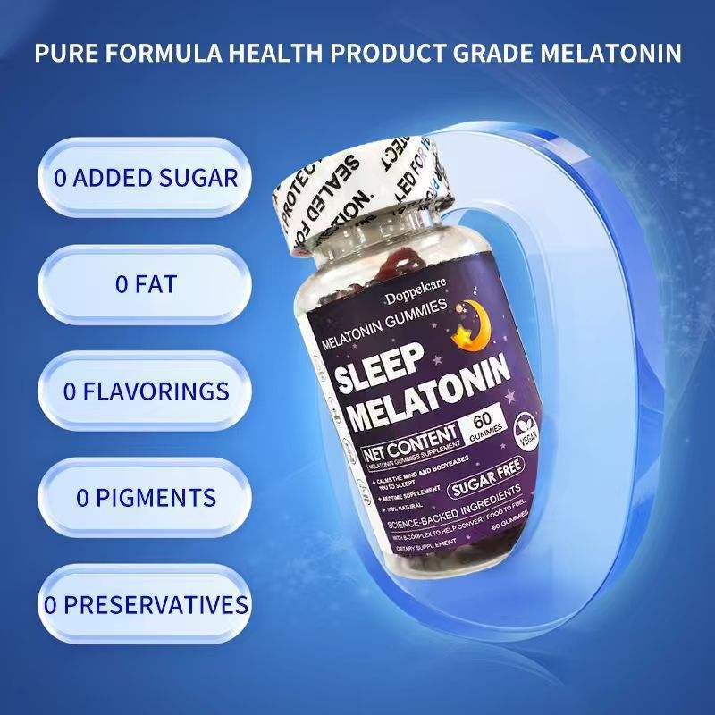 [EXPREALTY] Doppelcare Melatonin Sleep Gummies 10mg Suplemen Relaksasi Penenang Tidur Nyenyak Bebas 