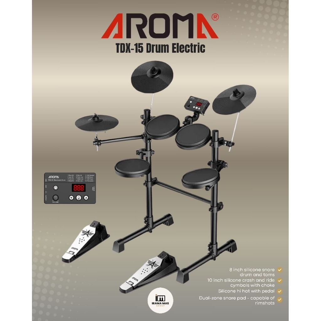drum electric AROMA TDX-15 TDX15