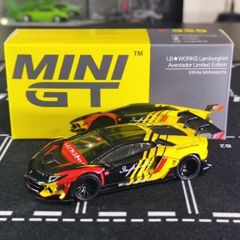 Mini GT 329 LB Works Lamborghini Aventador Limited Edition Infinite Motorsports