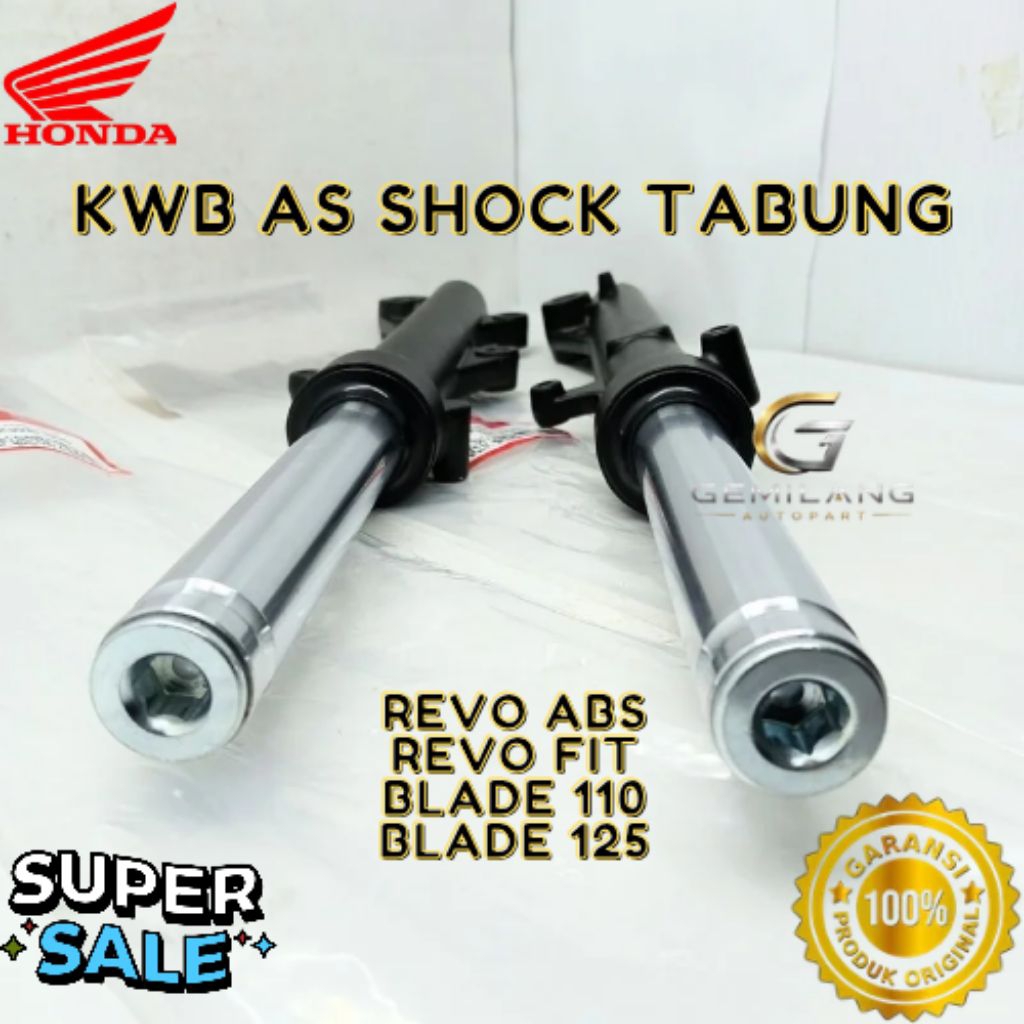 AS SHOCK TABUNG KODE KWB, AS SHOCK TABUNG REVO ABS, AS SHOCK TABUNG REVO FIT, AS SHOCK TABUNG BLADE 