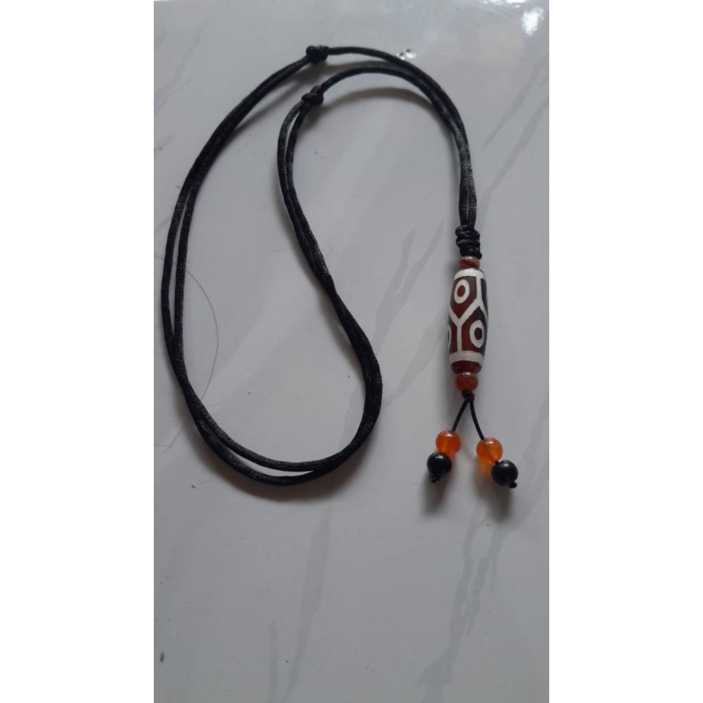 Kalung etnik batu natural original dzi tibet