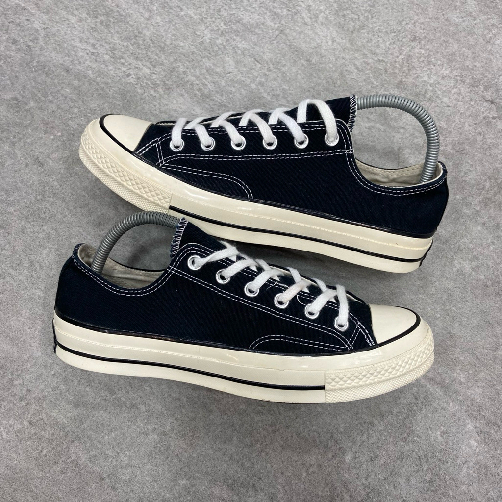 [Size 41.5] Rare Converse Chuck Taylor All Star 70S Low Black White Second Original Kondisi Mulus No