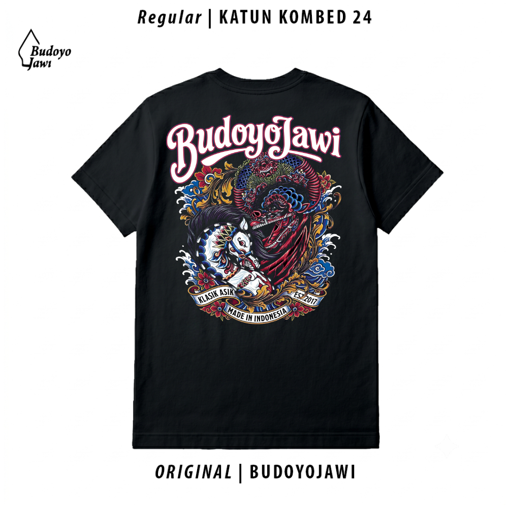 kaos Budoyo Jawi  original perang kepang barongan jaranan jawa