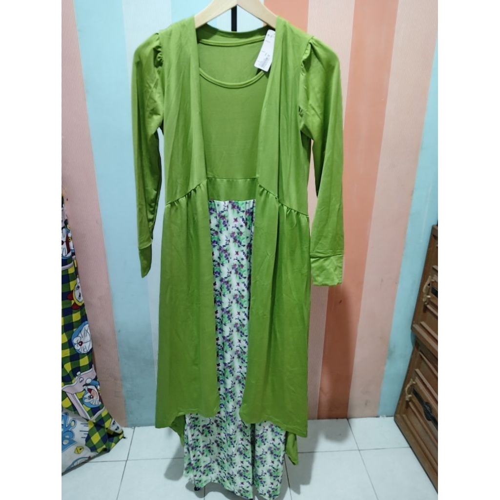 Gamis bahan jersey