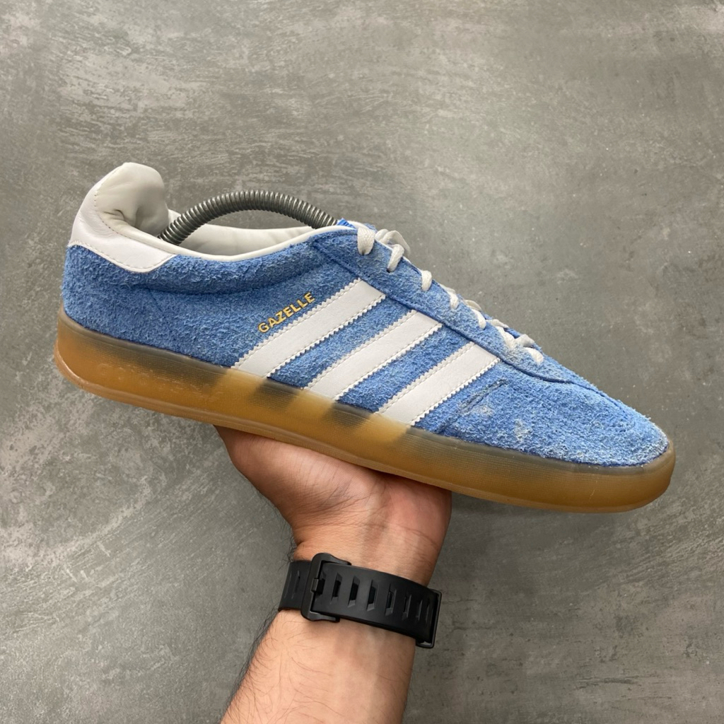 [Size 44] Adidas Gazelle Indoor ‘Blue White Gum’ Suede (HQ8717) Second Original Kondisi Mulus No Min