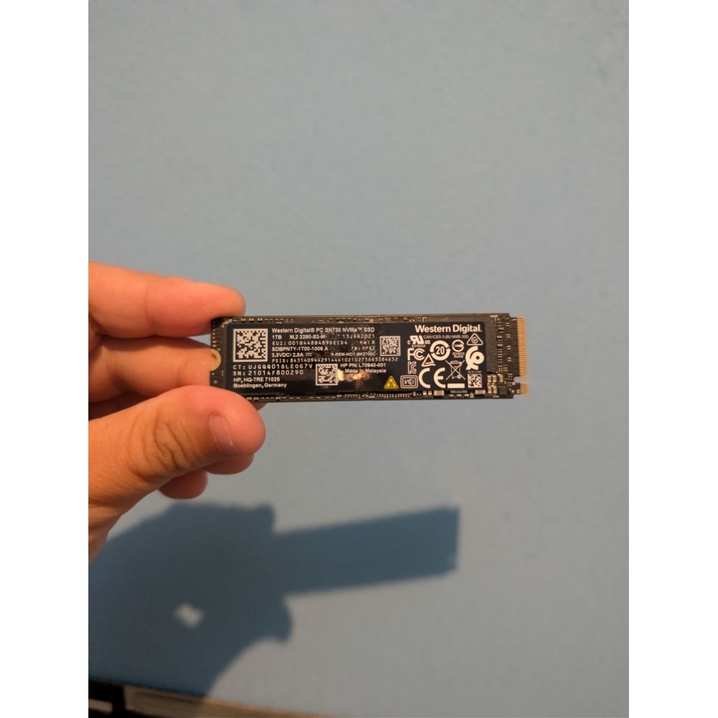 Ssd Nvme WD SN730 1TB Copotan Health 98%