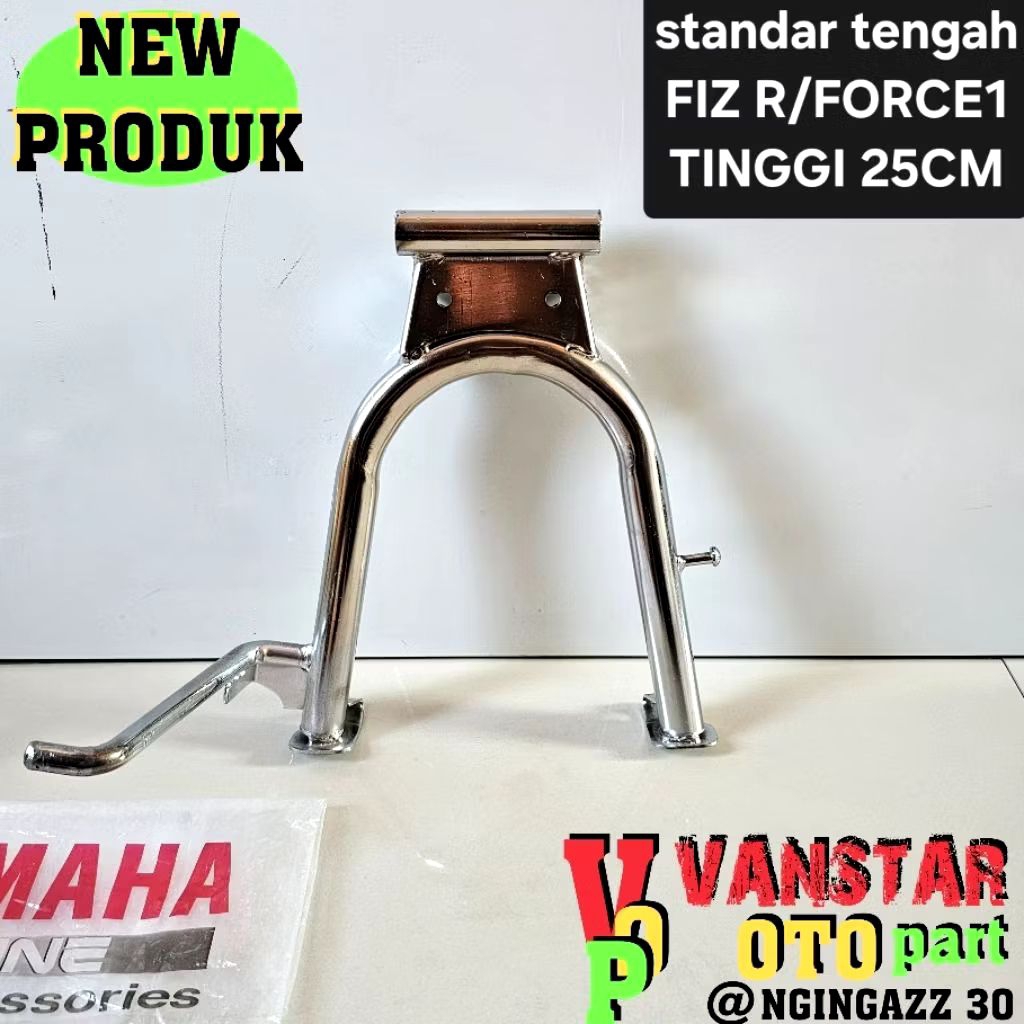Standar tengah F1ZR F1Z R FORCE 1 Vega lama untuk ban besar Tinggi 25 cm warna chrome