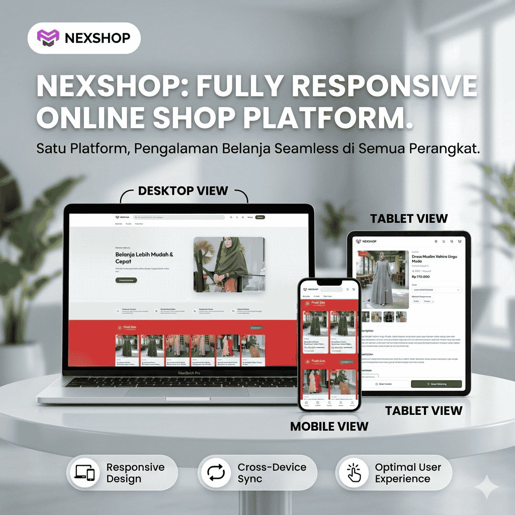 NEXSHOP - Aplikasi Toko Online Siap Pakai - Integrasi RajaOngkir & Midtrans Payments - UMKM Go Digit