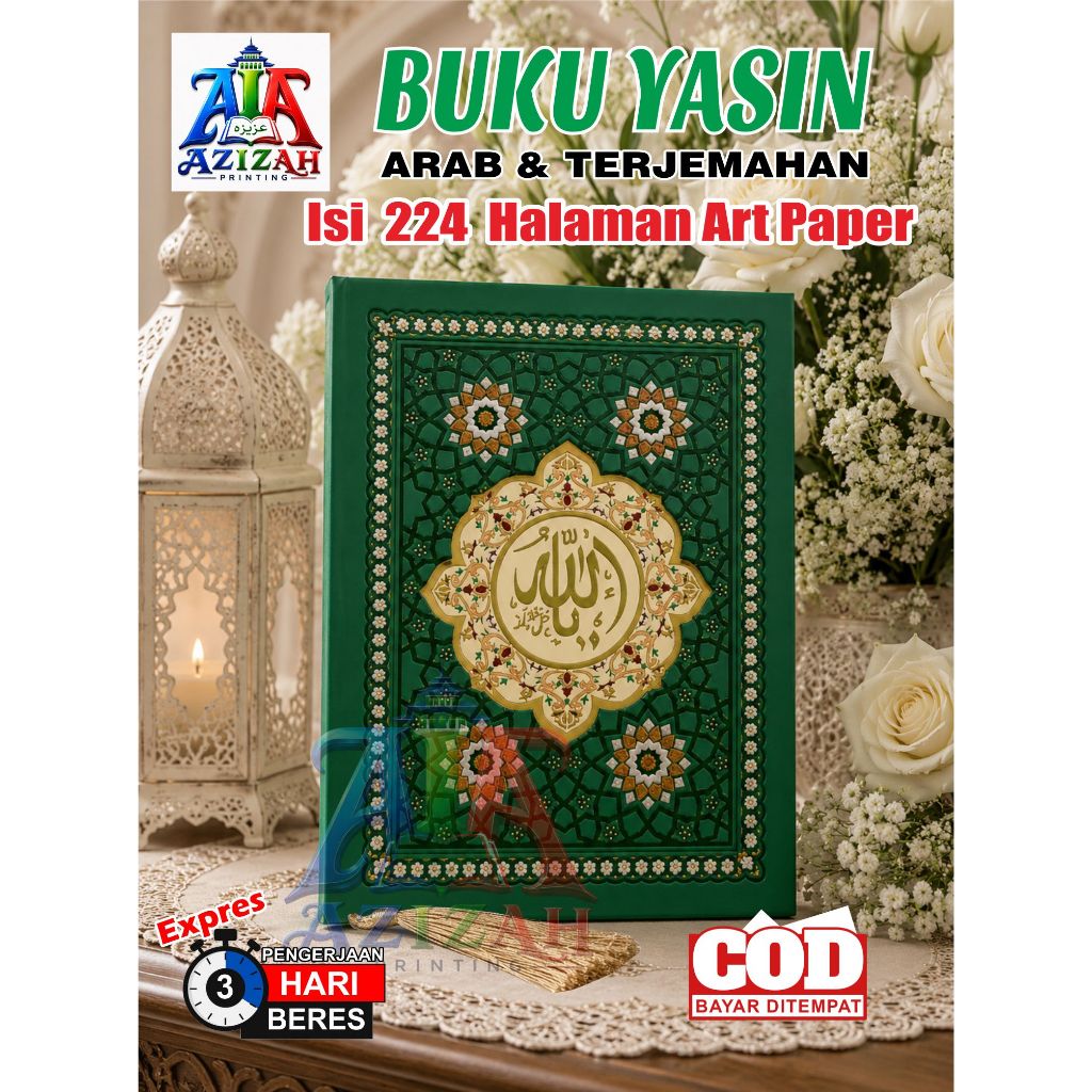 Yasin Hardcover Mozaik 224 Halaman Art Paper Bahan Glosy