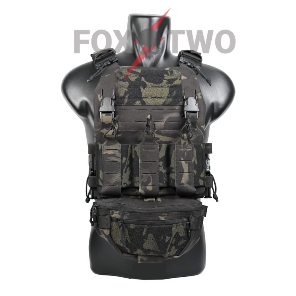 BODYVEST MOLLE CUT GEN III FOX TWO MULTICAM BLACK
