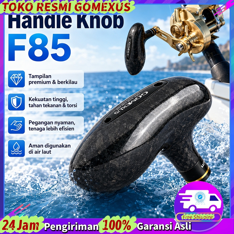 Gomexus Knob T-bar Forged Carbon Saltwater Handle Knop Cocok untuk jigging  digunakan pada reel Shim