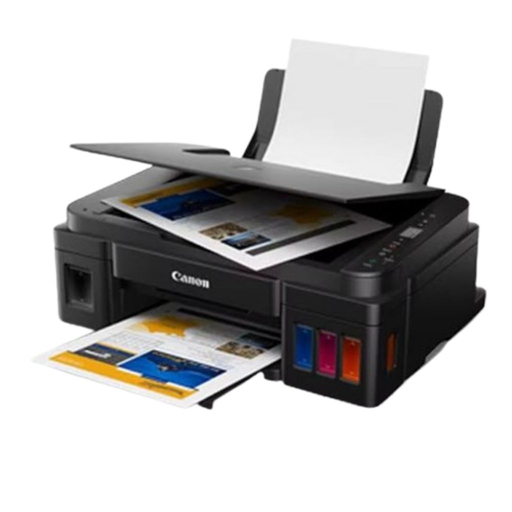 PRINTER CANON PIXMA G2010 PRINT SCAN COPY BERWARNA HITAM PUTIH INKJET NORMAL BEKAS