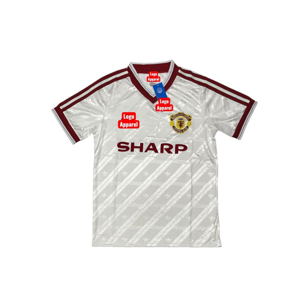 Baju Jersey Bola MU Manchester United 1986 1988 Home Sharp / Retro / Vintage / Champion / Rare / Kol