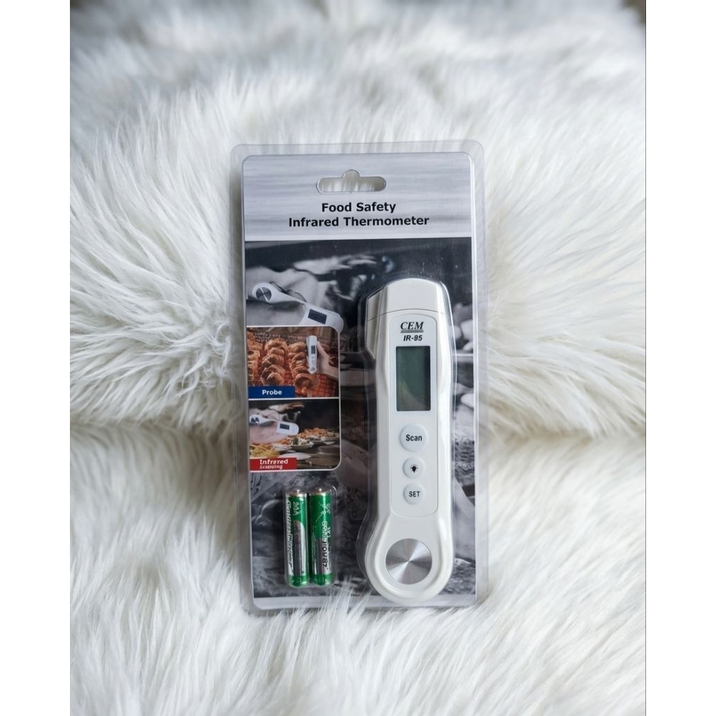 CEM IR-85 Food Safety Infrared Thermometer dengan desain termometer 2-in-1